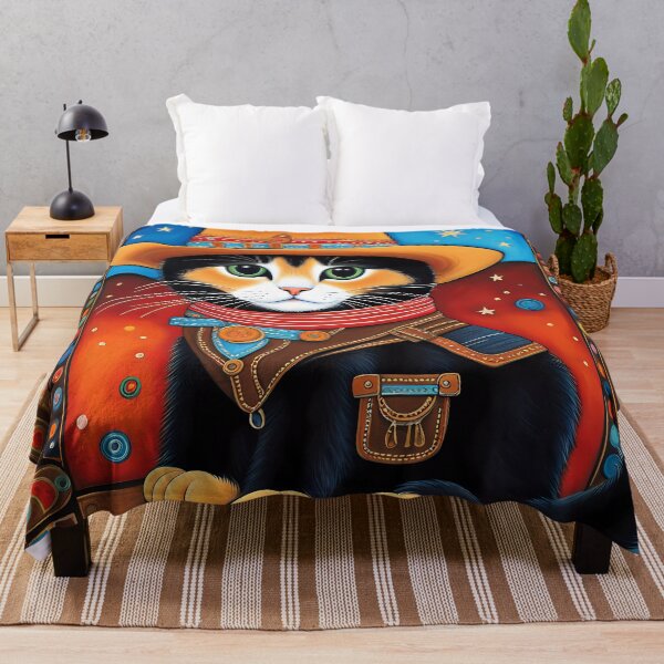 Item preview, Folk Art Kitten as a cowboy designed and sold by Colin Bentham.