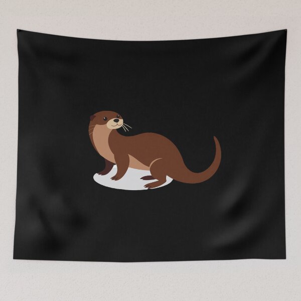 Item preview, Cute otter in cartoon style designed and sold by KolbaVison.