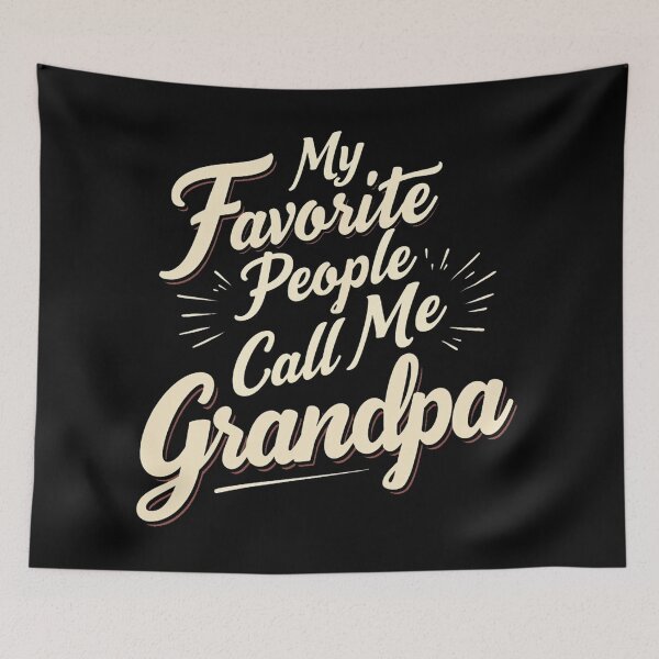 Item preview, My Favorite People Call Me Grandpa - Design For Grandfathers T-Shirt designed and sold by FunnyFarmDesign.