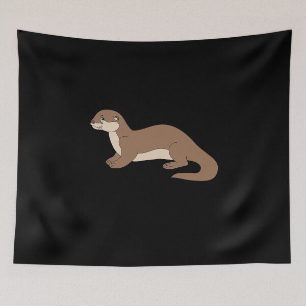 Item preview, Cute otter in cartoon style designed and sold by KolbaVison.