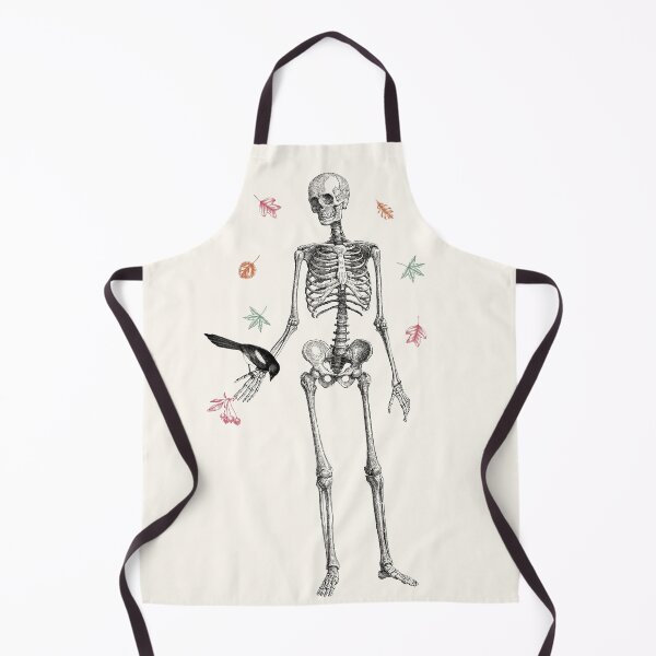 Item preview, Vintage Skeleton and Magpie with Fall Leaves designed and sold by aimeeandkate.