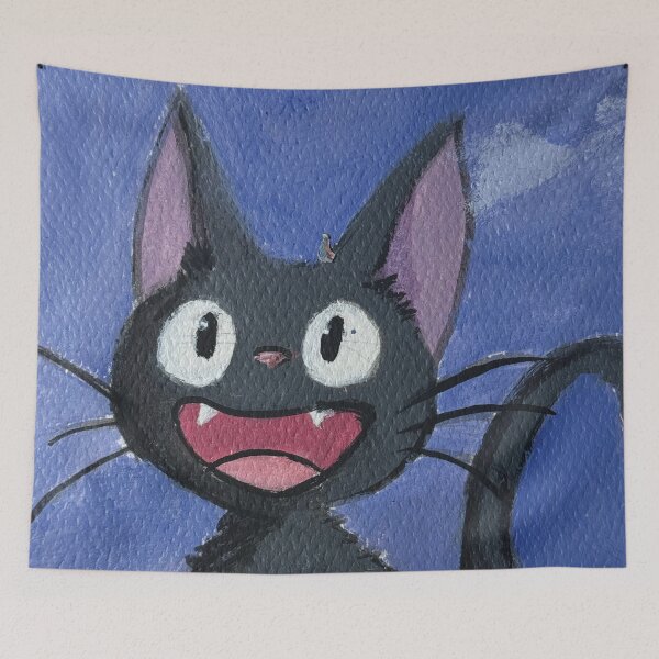 Item preview, Painting of Kiki's Jiji designed and sold by Ryebreadart.