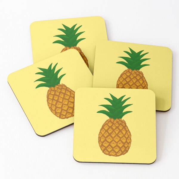 Item preview, Pineapple on Yellow designed and sold by bits-and-bob.