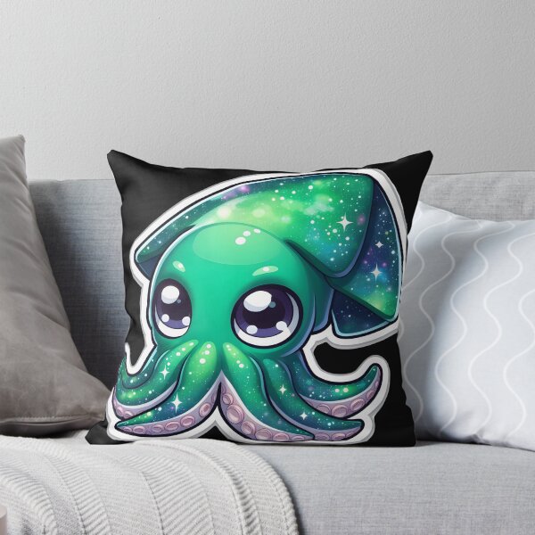 Item preview, cute green shibi squid designed and sold by Suissino.