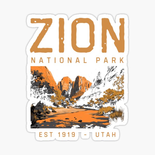 Vista previa del artículo con la obra «Parque Nacional Zion - Utah - EE.UU.», diseñado y vendido por GoodOldVintage.