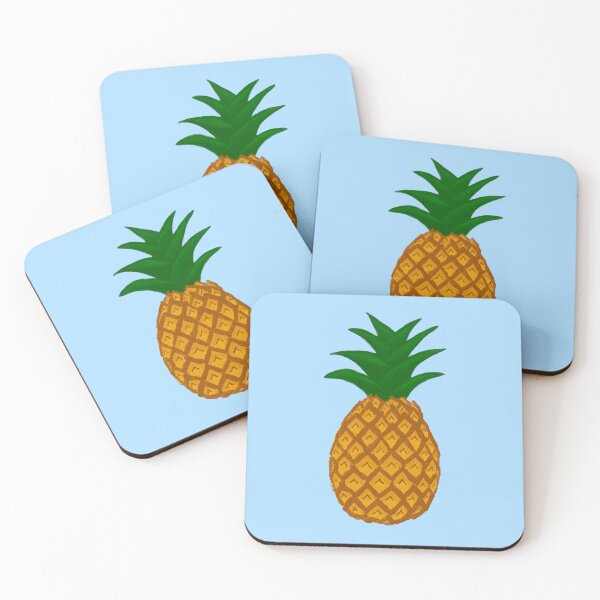 Item preview, Pineapple on Blue designed and sold by bits-and-bob.