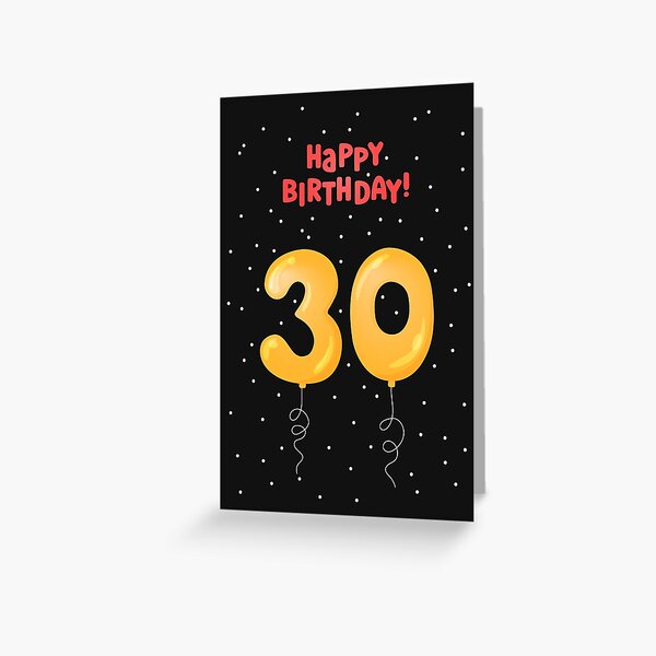 Item preview, Happy Birthday 30 Years. BDay Greetings designed and sold by AnnaShalygina.