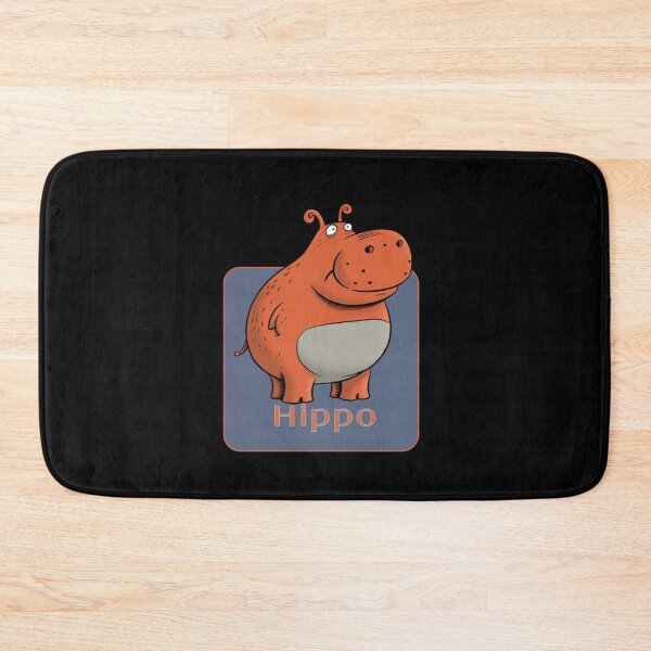 Item preview, Happy cartoon hippo designed and sold by KolbaVison.