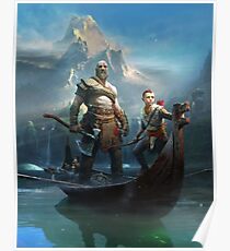 Gott des Krieges - Kratos und Atreus Poster