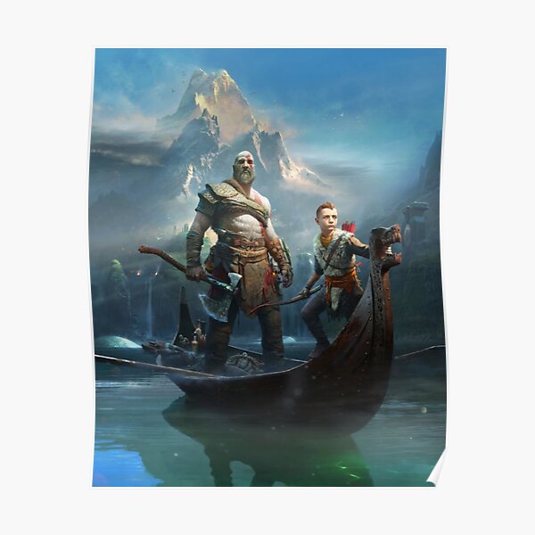 God of War - Kratos y Atreus Póster