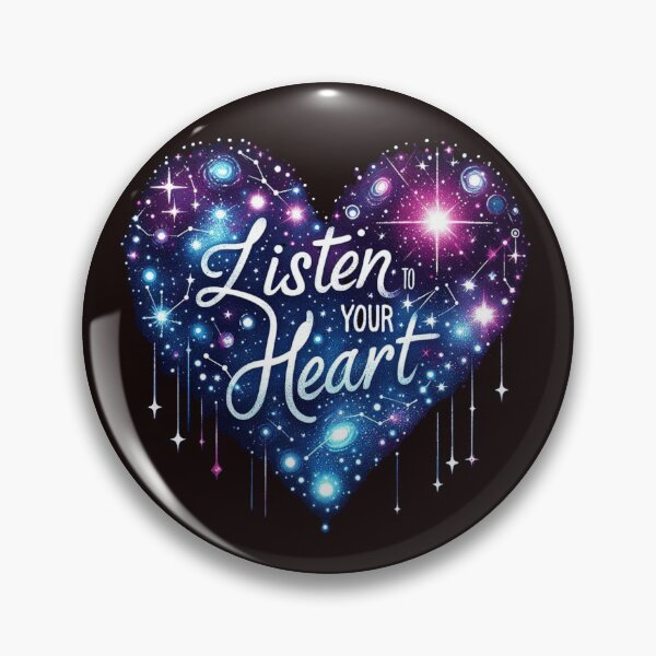 Item preview, Cosmic Heart Art Print - Listen to Your Heart, Mystical Starry Night Design designed and sold by GardenReign.