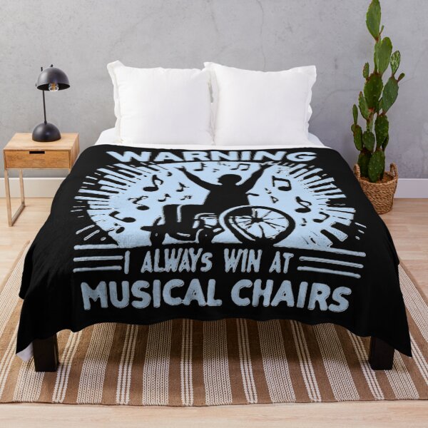 Item preview, Aviso: Eu Sempre Venço nas Cadeiras Musicais / Warning: I Always Win at Musical Chairs designed and sold by debbiebento.
