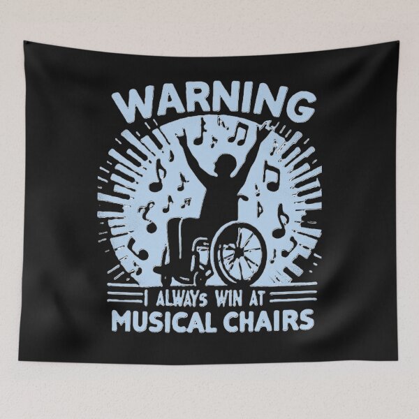 Item preview, Aviso: Eu Sempre Venço nas Cadeiras Musicais / Warning: I Always Win at Musical Chairs designed and sold by debbiebento.