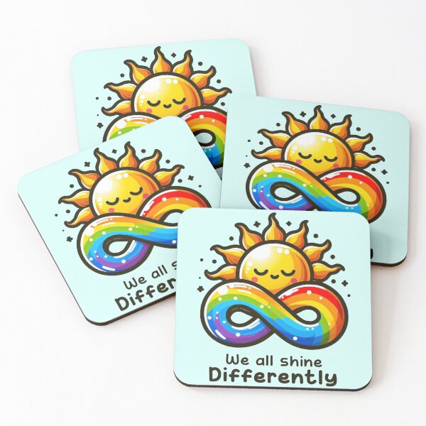Item preview, We all shine differently designed and sold by Vkinsify.