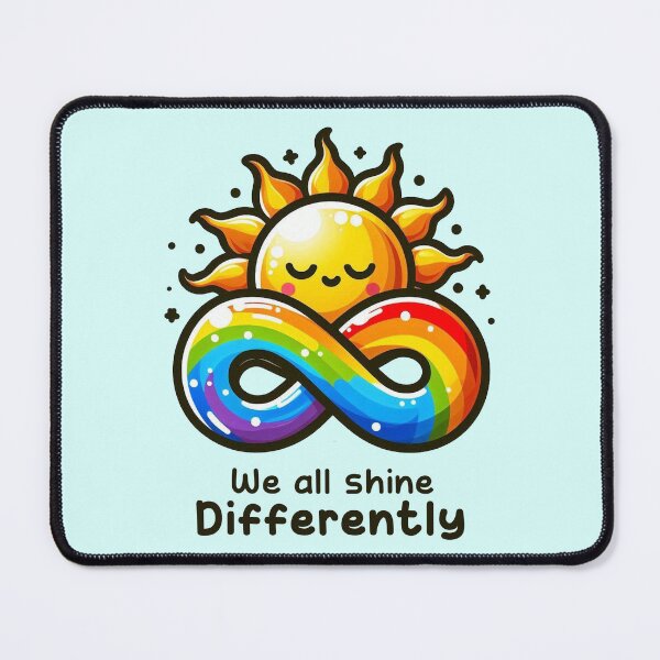 Item preview, We all shine differently designed and sold by Vkinsify.