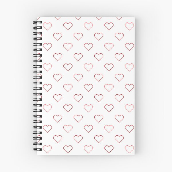 Item preview, 8-Bit Retro Pixel Heart Pattern Heart Outline Pattern designed and sold by RAWWR.