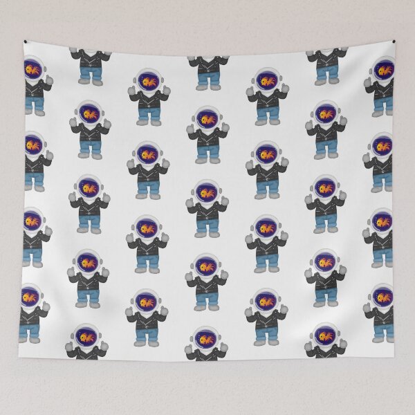 Item preview, Fish the Super Hip Astronaut  designed and sold by ChaosAndLace.