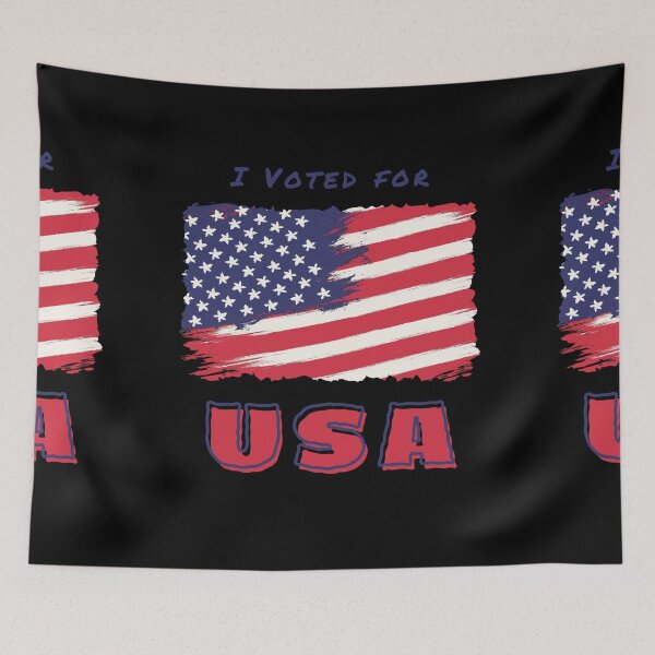 Item preview, I Voted For USA - Patriotic T shirt designed and sold by Reichcorp.