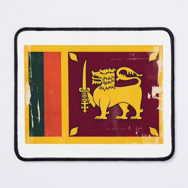 Item preview, Sri Lanka flag vintage designed and sold by LoveLabDesign.