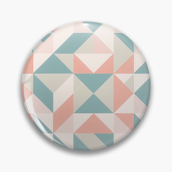 Item preview, A repeating geometric pattern design composed of triangles in various shades of pink, teal, and gray. designed and sold by HEMRO.