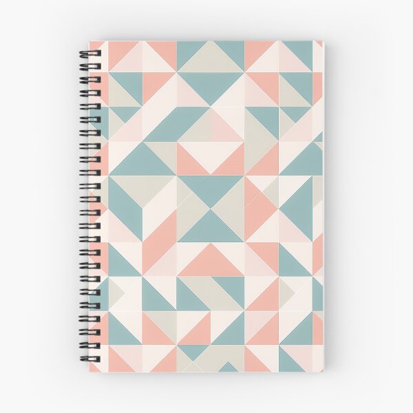 Item preview, A repeating geometric pattern design composed of triangles in various shades of pink, teal, and gray. designed and sold by HEMRO.
