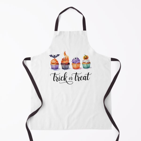 Item preview, Trick or Treat Halloween Cupcake Watercolor Illustration designed and sold by GemBob Creations.