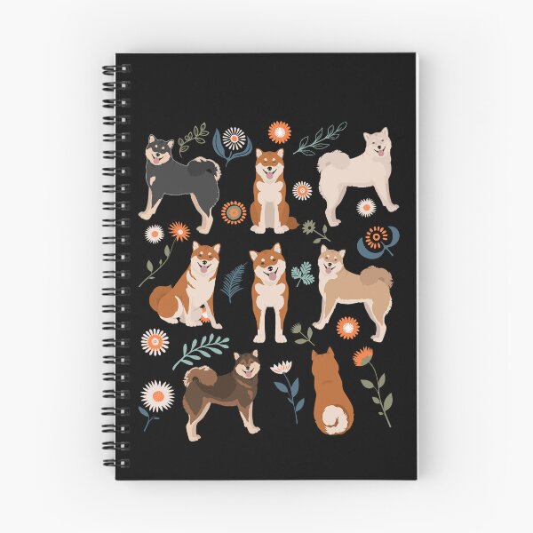 Item preview, Shiba Inu Dog Flowers designed and sold by Clara Hollins.