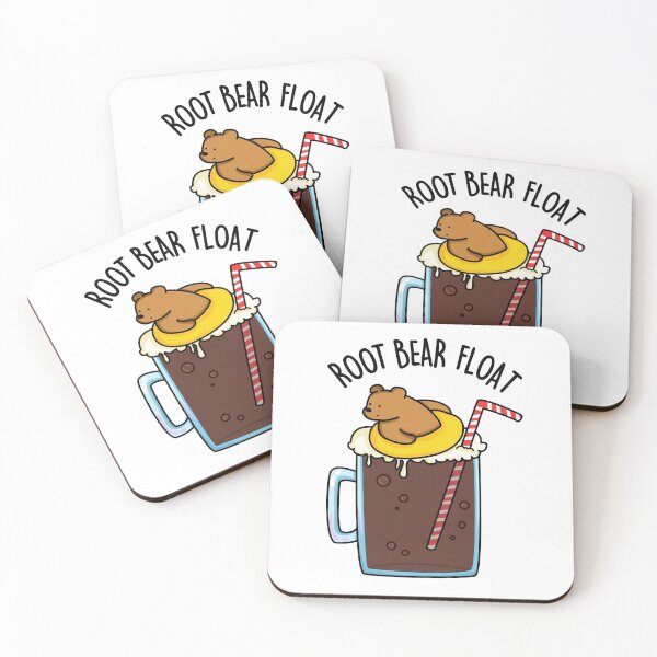 Item preview, Root Bear Float Animal Pun designed and sold by punnybone.