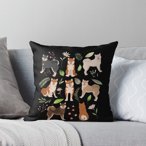 Item preview, Shiba Inu Dog Flowers designed and sold by Clara Hollins.
