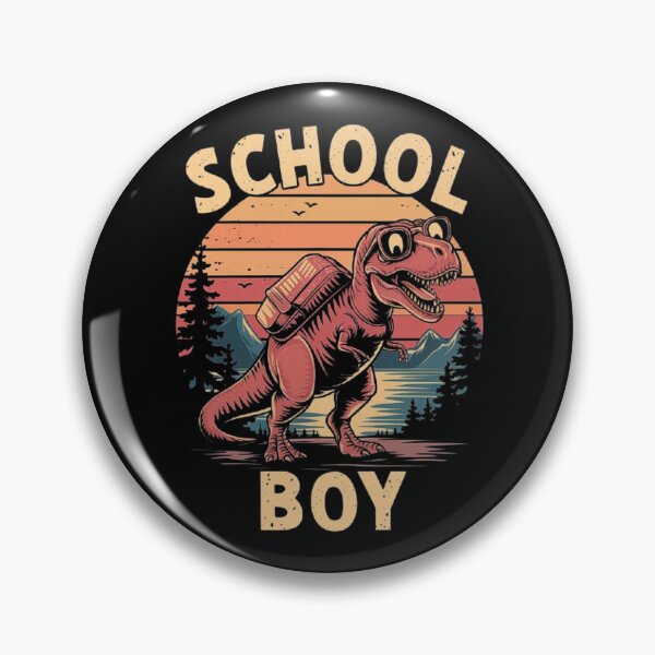 Item preview, Cool Dinosaur with Backpack for School Kids designed and sold by love3617.