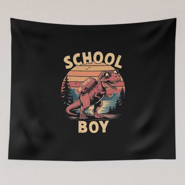 Item preview, Cool Dinosaur with Backpack for School Kids designed and sold by love3617.