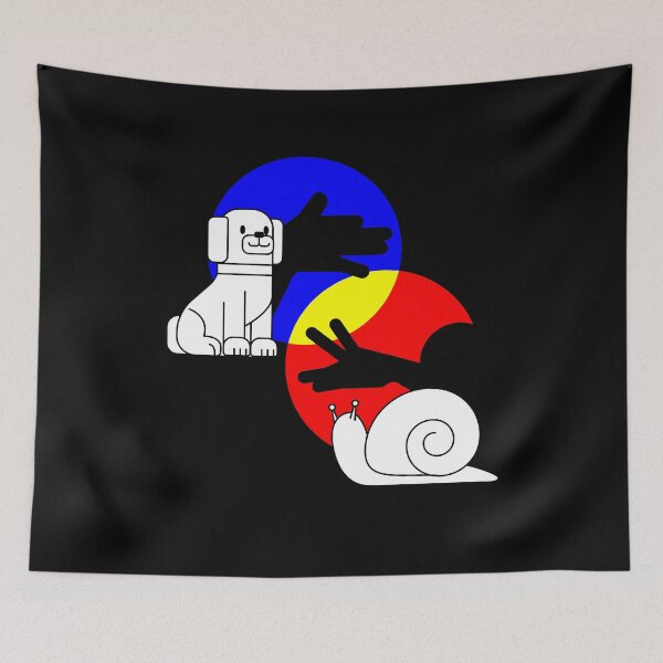 Item preview, Shadow Play Shadow Dog Snail designed and sold by MooonTees.
