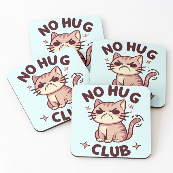 Item preview, No hug club designed and sold by Vkinsify.