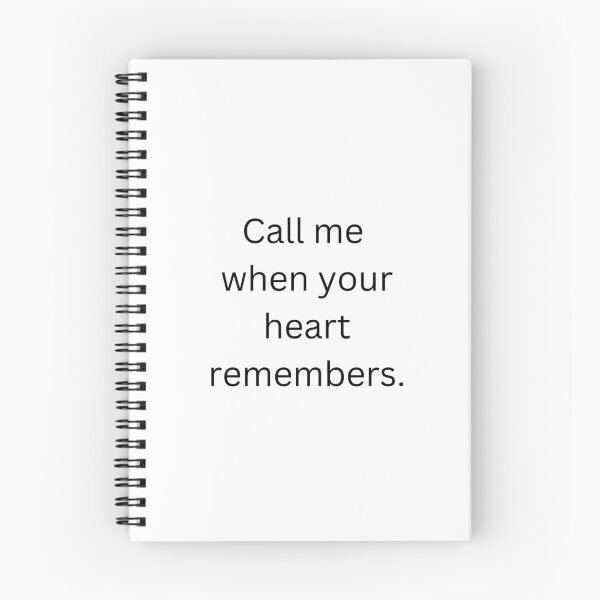Item preview, Call me when your heart remember  designed and sold by Burkae.