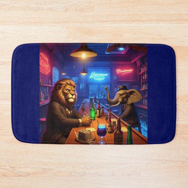 Item preview, A Lion and an Elephant Walked into a bar designed and sold by Halifaxartguy.