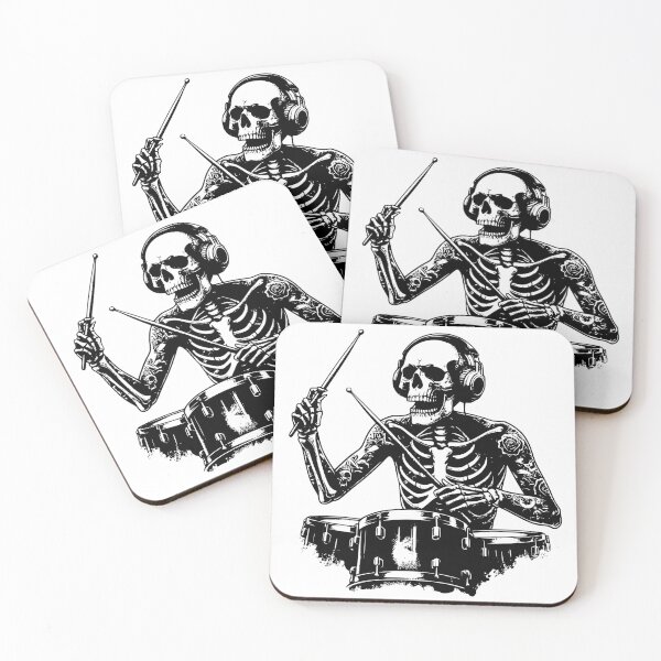 Item preview, Skeleton Drummer designed and sold by J Michelle Designs.