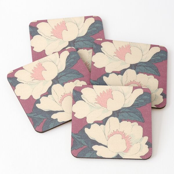 Item preview, Abstract White Peonies designed and sold by Sketch-Shack.