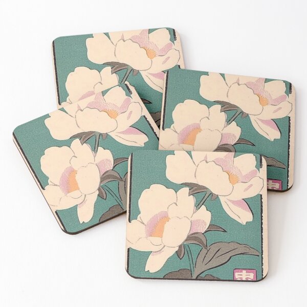 Item preview, Abstract White Peonies designed and sold by Sketch-Shack.