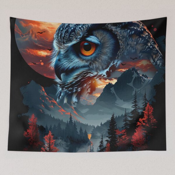 Item preview, The Watcher - Owl of the Mountains designed and sold by Meyham-Designs.