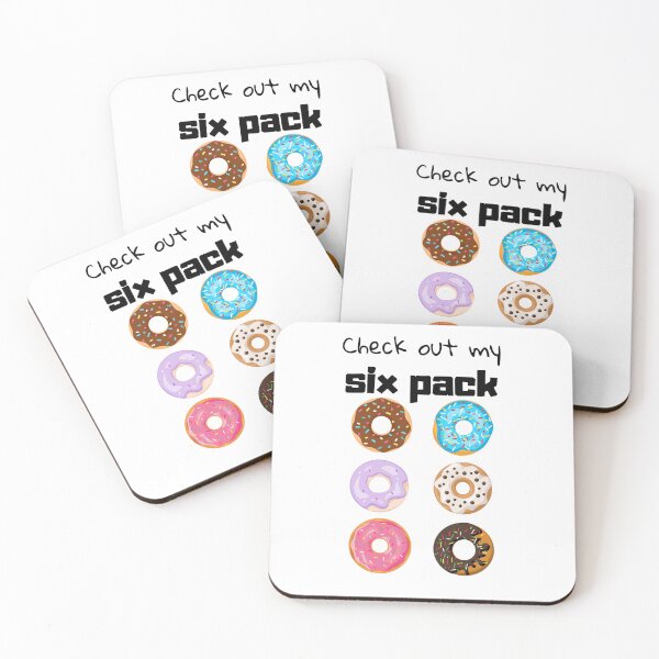 Item preview, Check out my six pack. Funny, colorful pattern, a nice gift for someone who likes donuts or is a sports freak ;p designed and sold by AccessibleShop.