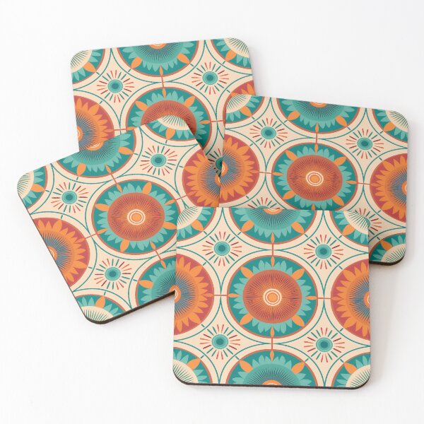 Item preview, A retro-inspired medallion pattern with bold, graphic medallions and vintage colors. designed and sold by HEMRO.