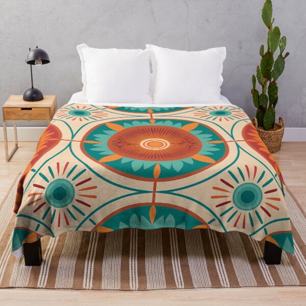 Item preview, A retro-inspired medallion pattern with bold, graphic medallions and vintage colors. designed and sold by HEMRO.