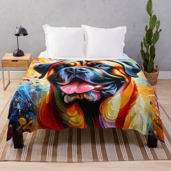 Item preview, Boerboel Dog Acrylic Art Print Pet Portrait Gifts for Dog Lovers designed and sold by Puppy Puzzles Plus.