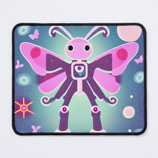Item preview, Purple Robot Butterfly with Pink Wings designed and sold by omgnovalynn.
