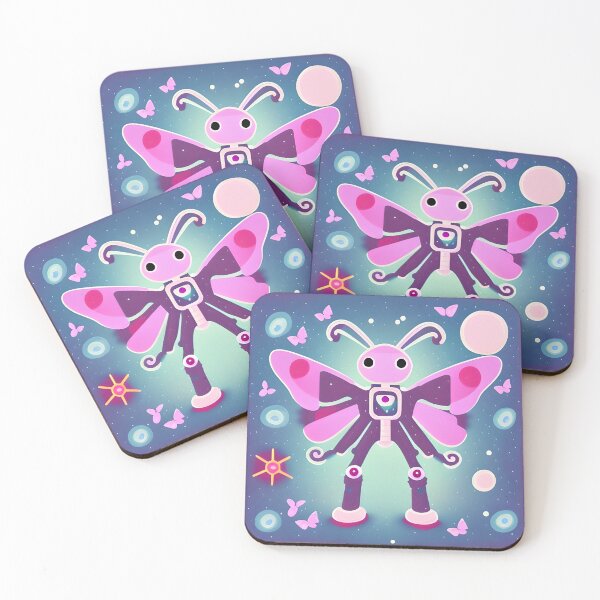 Item preview, Purple Robot Butterfly with Pink Wings designed and sold by omgnovalynn.