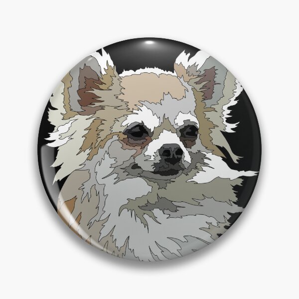 Item preview, Long Haired Chihuahua Dog designed and sold by Just-Arts-4U.
