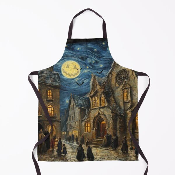 Item preview, 06 Van Gogh's 'Starry Night' mixed with Halloween designed and sold by BloodSweatNTers.