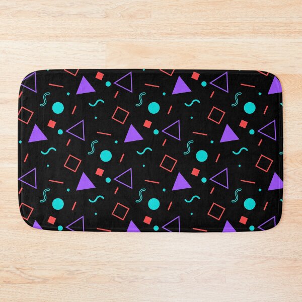 Item preview, 90s Retro Neon Purple Colorful Memphis Pattern  designed and sold by EvergreenMotifs.