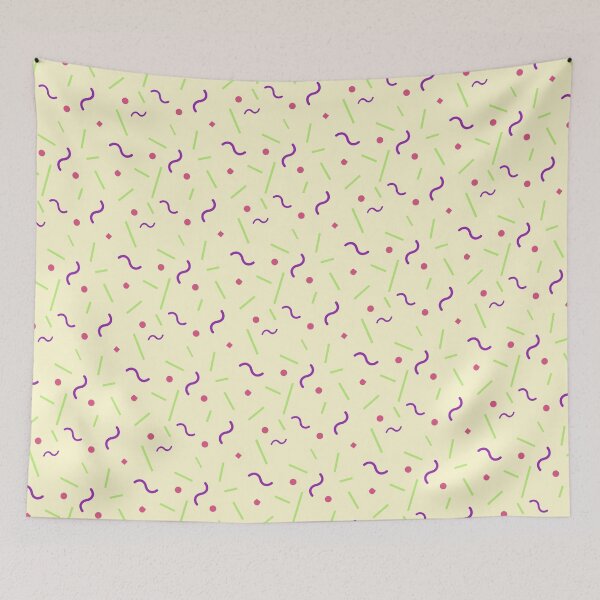 Item preview, 90s Retro Vintage Colorful Geometry Memphis Party Pattern  designed and sold by EvergreenMotifs.