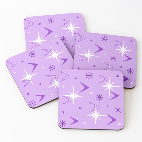 Item preview, 1950s Retro Art Boomerangs Lavender designed and sold by thepixelgarden.